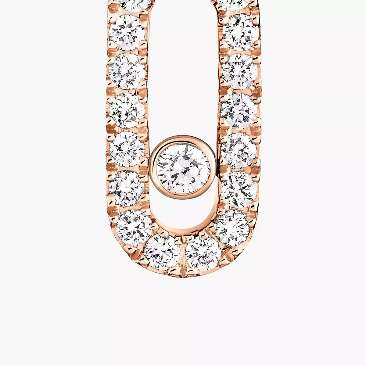 [Imperial] Move Uno Single Diamond Hoop Earring