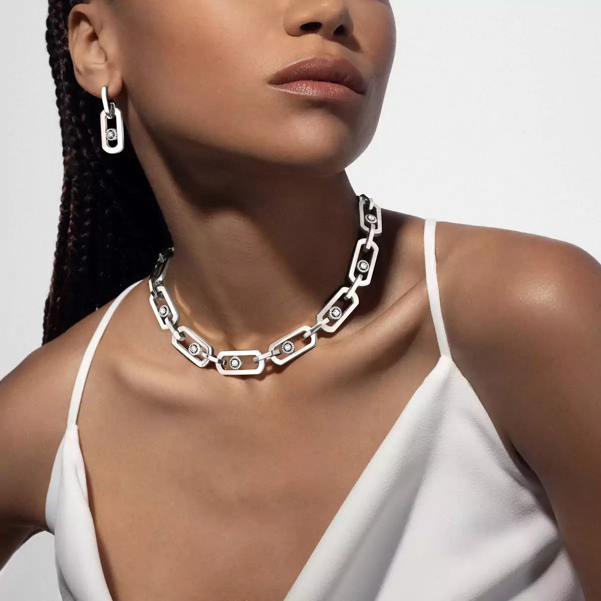 [Imperial]  So Move XL Diamond Hoop Earring