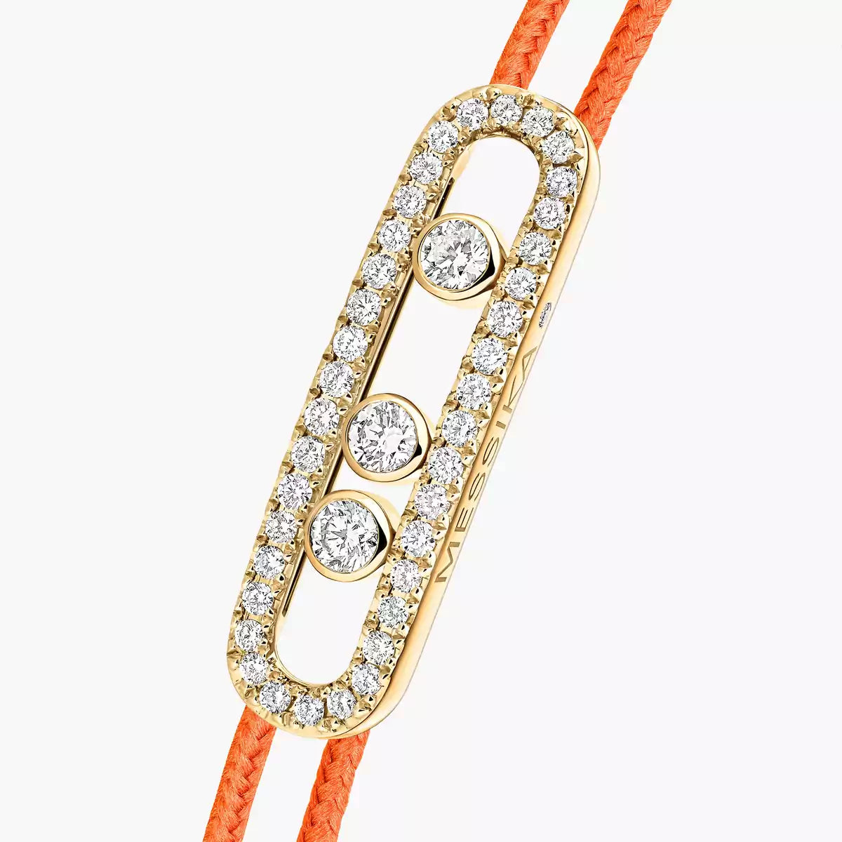 [Imperial] Messika Care(s) pink cord pavé bracelet