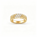 [Imperial]  THREE-ROW DIAMOND RING