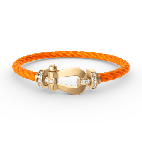 [Imperial] FORCE LARGE HORSESHOE HALF DIAMOND BRACELET GOLD