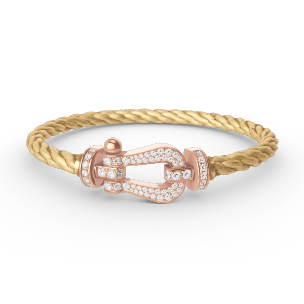 [Imperial] FORCE LARGE HORSESHOE FULL DIAMOND BRACELET ROSE GOLD
