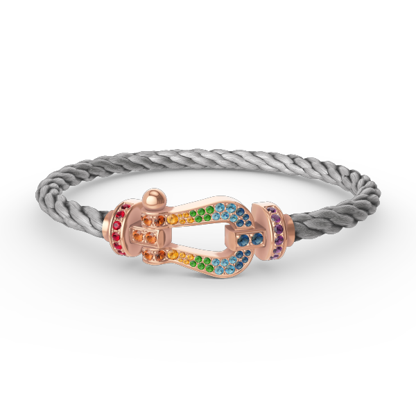[Imperial] FORCE LARGE HORSESHOE  COLORED DIAMOND BRACELET ROSE GOLD