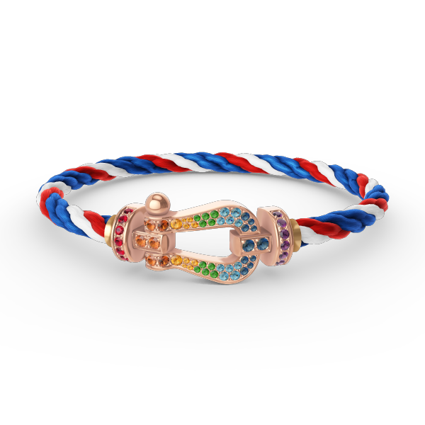 [Imperial] FORCE LARGE HORSESHOE  COLORED DIAMOND BRACELET ROSE GOLD