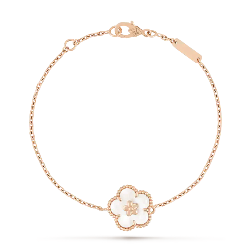 [Imperial] LUCKY WHITE MOP PLUM BLOSSOM  BRACELET