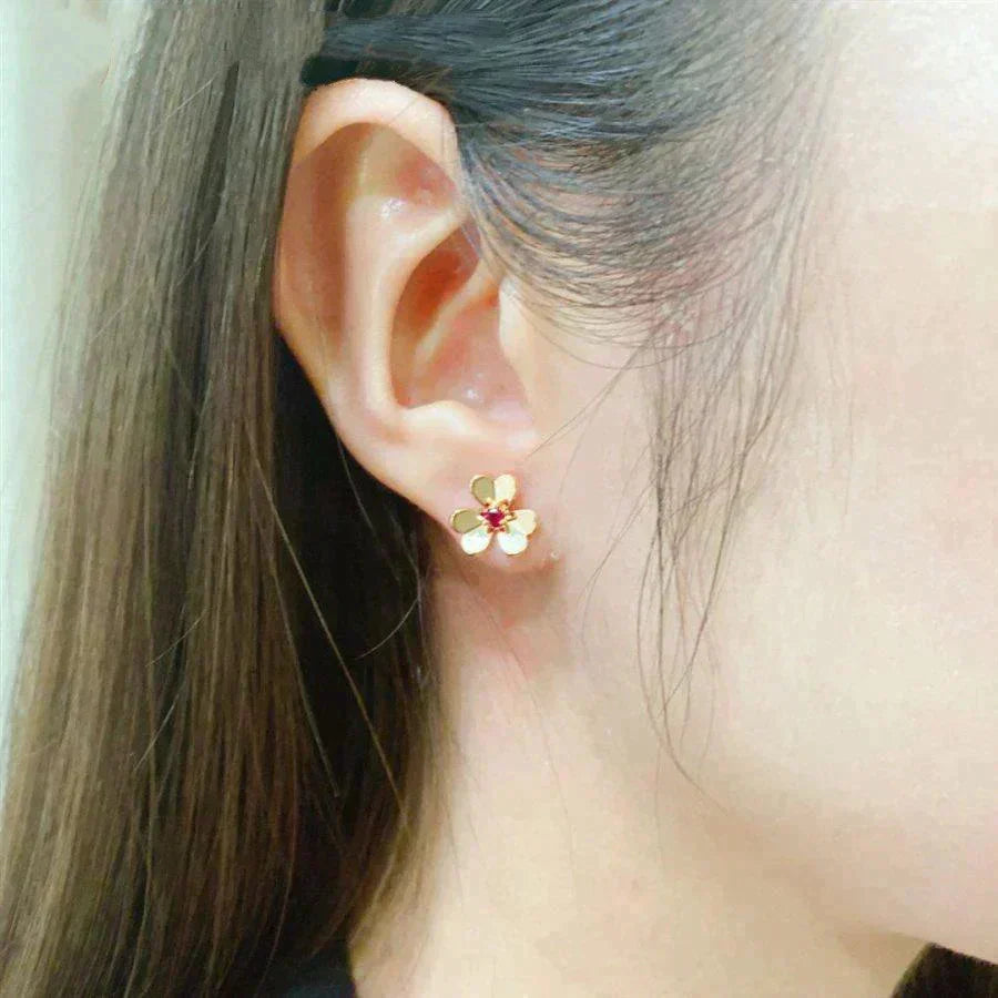[Imperial] FRIVOLE  FLOWER PINK EARRINGS