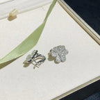 [Imperial] FRIVOLE SILVER FLOWER DIAMOND EARRINGS