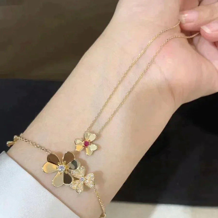 [Imperial] FRIVOLE GOLD FLOWER NECKLACE