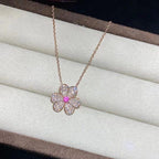 [Imperial] FRIVOLE ROSE GOLD FLOWER DIAMOND NECKLACE