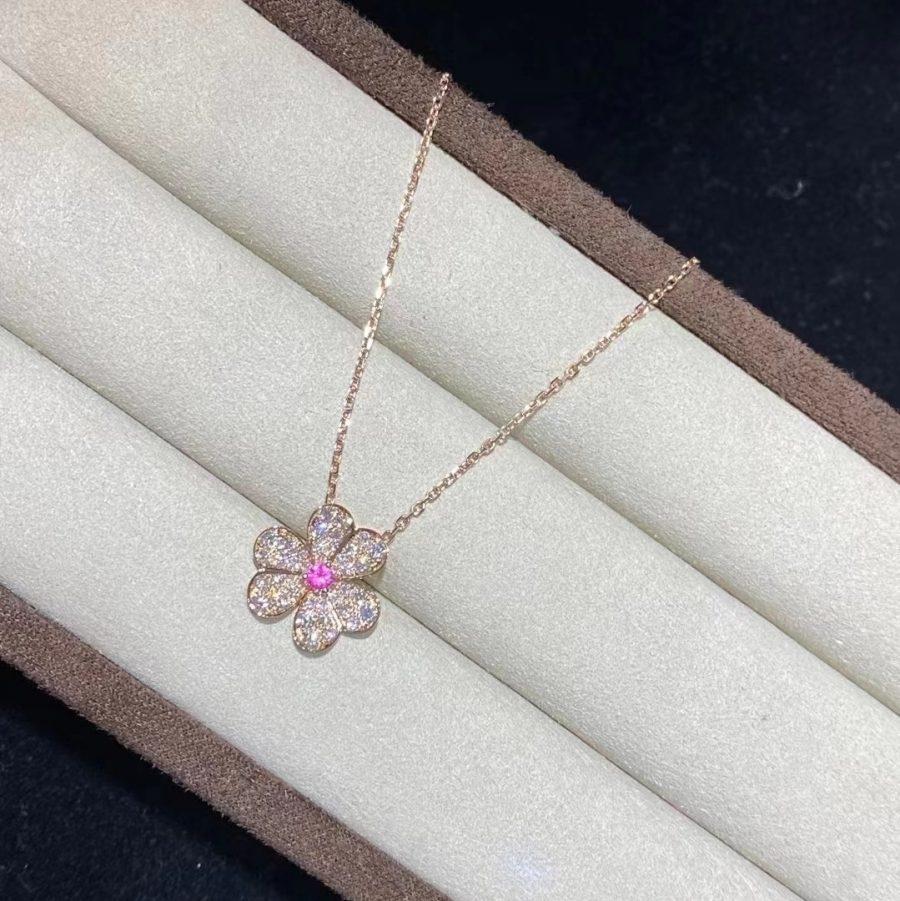 [Imperial] FRIVOLE ROSE GOLD FLOWER DIAMOND NECKLACE