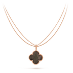 [Imperial] CLOVER 25MM GOLD DARK MOP BIG CLOVER NECKLACE