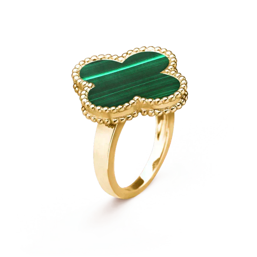 [Imperial] CLOVER MALACHITE RING
