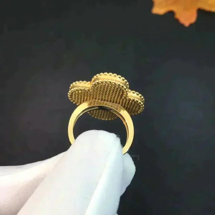 [Imperial] CLOVER MALACHITE RING