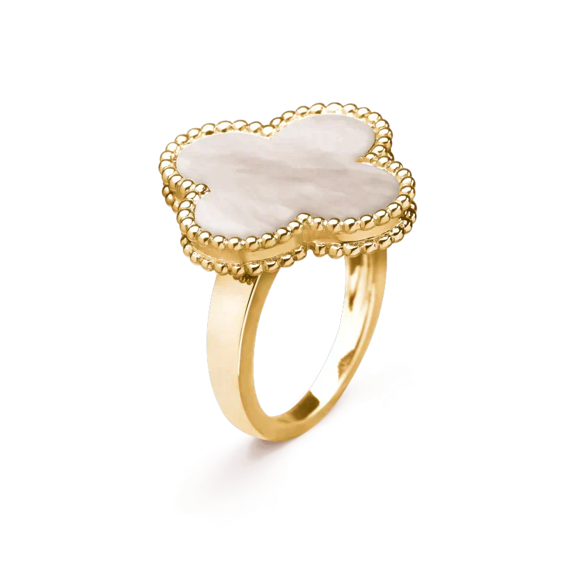 [Imperial] CLOVER WHITE MOP RING