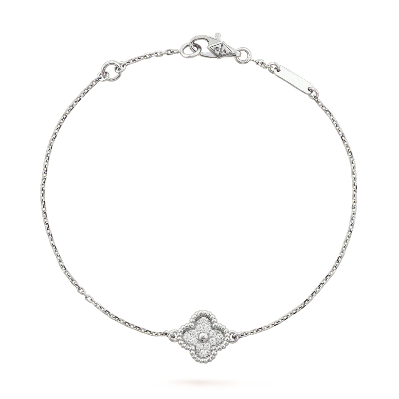 [Imperial] CLOVER  SINGLE FLOWER BRACELET SILVER