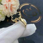 [Imperial] CLOVER ONYX RING