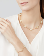 [Imperial]CLOVER 10 MOTIFS FULL DIAMOND NECKLACE