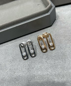 [Imperial] MOVE UNO SMALL 1 DIAMOND EARRINGS