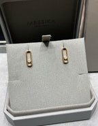 [Imperial] MOVE UNO SMALL 1 DIAMOND EARRINGS
