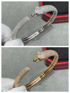 [Imperial] PANTHERE FULL DIAMOND OPEN BRACELET