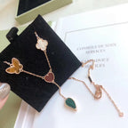 [Imperial] LUCKY SPRING 4 MOTIFS ROSE GOLD NECKLACE