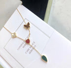 [Imperial] LUCKY SPRING 4 MOTIFS ROSE GOLD NECKLACE
