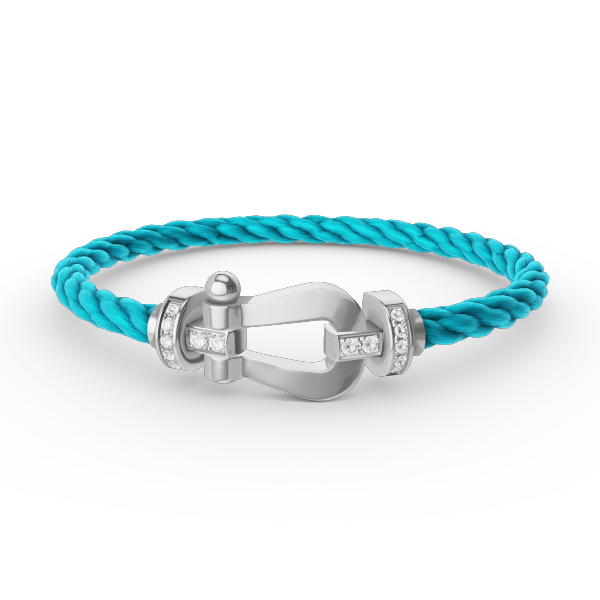 [Imperial] FORCE LARGE HORSESHOE HALF DIAMOND BRACELET SILVER