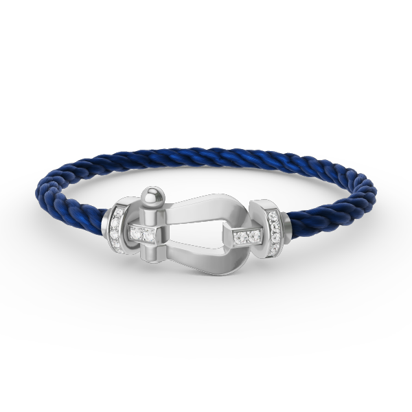 [Imperial] FORCE LARGE HORSESHOE HALF DIAMOND BRACELET SILVER