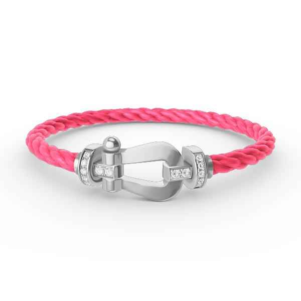 [Imperial] FORCE LARGE HORSESHOE HALF DIAMOND BRACELET SILVER