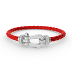 [Imperial] FORCE LARGE HORSESHOE FULL DIAMOND BRACELET SILVER