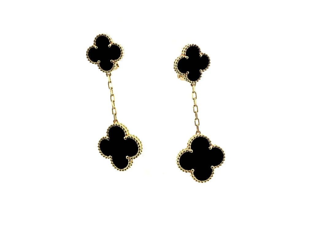 [Imperial] CLOVER 2 MOTIFS  EARRINGS (MULTIPLE CHOICESC