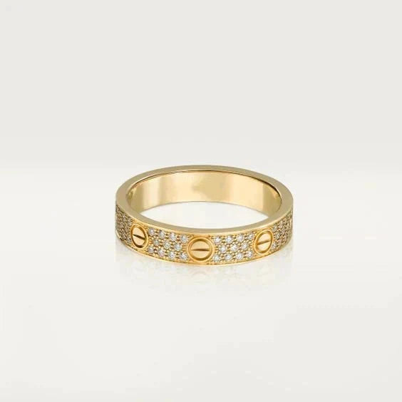 [Imperial] LOVE RING 3.6MM DIAMOND PAVED