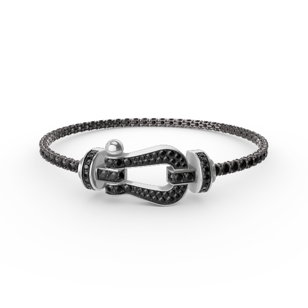 [Imperial] FORCE  LARGE HORSESHOE FULL DIAMOND TENNIS BRACELET